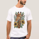 Buscar jirafa floral camisetas Animales