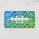 Buscar mandala verde tarjetas de visita Terapeuta