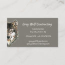 Buscar lobo gris tarjetas de visita Naturaleza