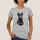 Buscar doberman negro camisetas Cachorro