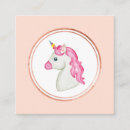 Buscar unicorn tarjetas de visita Rosa