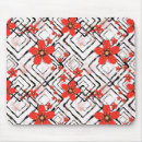 Buscar flores rojas alfombrillas de raton Negro