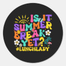 Buscar señora del almuerzo pegatinas Escuela