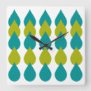 Buscar aguamarina azul relojes de pared Verde