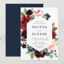 Buscar color burdeos invitaciones Elegante