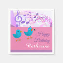 Buscar nota musical servilletas Rosa