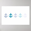 Buscar ancla blanca posters Azul