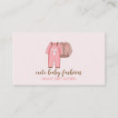 Buscar ropa del bebé tarjetas de visita Boho