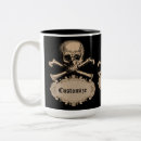 Buscar cráneo y bandera pirata tazas Halloween
