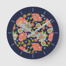 Buscar azul y rojo relojes de pared Para ella