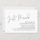 Buscar recién casados invitaciones Blanco y negro