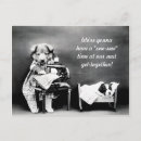 Buscar perro del vintage postales Divertido