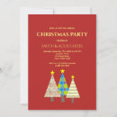 Buscar corporativa roja invitaciones de navidad Empleados