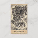 Buscar demonio tarjetas de visita Vintage