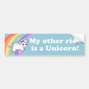 Buscar unicorn pegatinas parachoque Kawaii