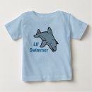 Buscar el nadar bebe camisetas Lindo
