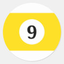 Buscar número nueve pegatinas Billar