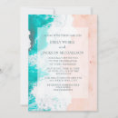 Buscar turquesa y marrón invitaciones Para ella