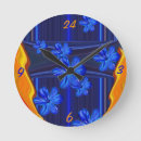 Buscar luces neón de relojes de pared Flor