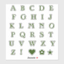 Buscar alphabet pegatinas Monograma