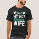 Buscar amo a mi esposa caliente camisetas Nigeriano