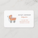 Buscar la niñera tarjetas de visita General y unisex