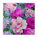 Buscar flores grandes azulejos Patrón