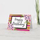 Buscar flores y rayas tarjetas Elegante