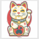 Buscar maneki neko pegatinas Buena suerte