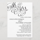 Buscar sr y señora invitaciones Clásico