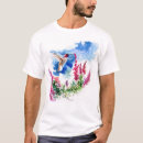 Buscar colibrí camisetas Flores