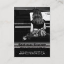 Buscar órganos tarjetas de visita Piano