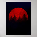 Buscar silueta roja posters Luna