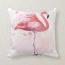 Buscar flamingo cojines Acuarela