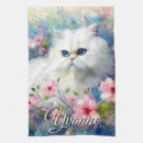Buscar gato blanco paños de cocina Gatito