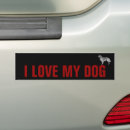 Buscar amo mi perro pegatinas parachoque Animales