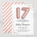 Buscar 17 invitaciones de cumpleaños Para ella