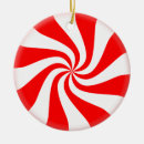 Buscar caramelo de hierbabuena adornos Rojo y blanco