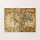 Buscar mapa del mundo vintage puzzles Viejo