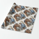 Buscar equitación papel de regalo Acuarela