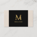 Buscar letra m tarjetas de visita Elegante