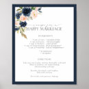 Buscar floral azul boda posters Prometida