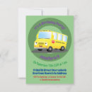 Buscar autobús amarillo invitaciones Niños
