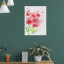 Buscar flores rojas posters Palomitas