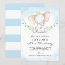 Buscar del elefante invitaciones de cumpleaños Acuarela