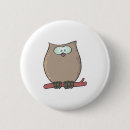Buscar búho del dibujo animado chapas Lindo