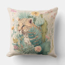 Buscar leopardo cojines Flores