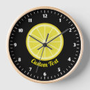 Buscar lemon relojes de pared Amarillo