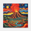 Buscar volcán imanes Colorido