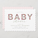 Buscar floral invitaciones baby shower Rosa
